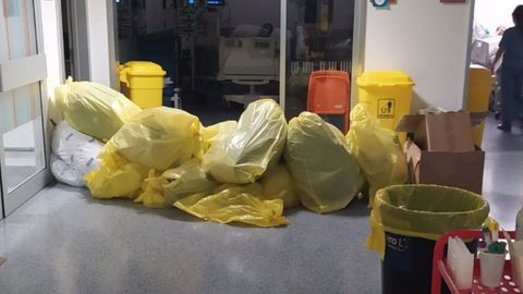 Basura en el HUCA