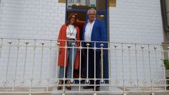 Lara Martínez y Ramón Avello, hoy, en la presentación de la temporada de la Sociedad Filarmónica de Gijón