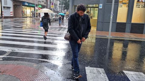 Temporal de lluvia en Pontevedra