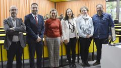 Membros da organizaci�n e relatores na apertura das xornadas