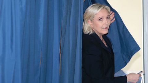 Primera vuelta de las elecciones presidenciales de Francia. La candidata ultraconservadora, Marine Le Pen
