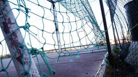 As� est� el entorno de las pistas polideportivas de A Canteira