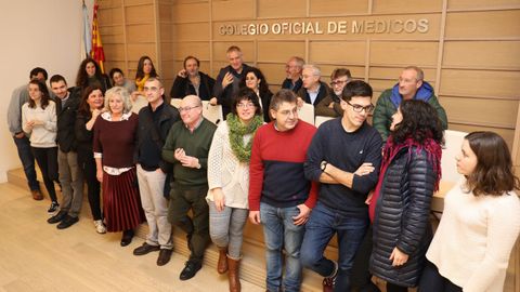 Convocados por la Asociación en Defensa da Sanidade Pública, médicos de primaria exigieron en Santiago un nuevo plan de mejora y recuperar las gerencias
