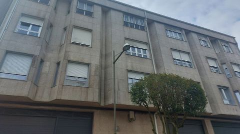 Edificio 86 de la r�a As Cancelas, donde se produjo un incendio de madrugada.