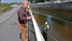 Trabajos de limpieza en el Piles