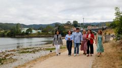 La conselleira de Medio Ambiente e Cambio Clim�tico, �ngeles V�zquez, visit� un tramo en Soutomaior. 