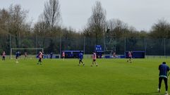 Entrenamiento del Real Oviedo en El Requexn