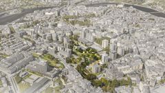 Infografia que representa el mbito de actuacin del proyecto de renaturalizacin del Gafos en Pontevedra