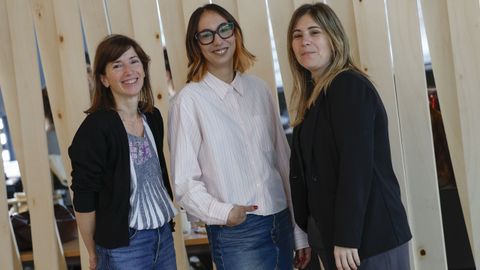 El equipo de sonido de la pel�cula  Sirat , Amanda Villavieja (i), Lola Casanovas (c) y Yasmina Praderas (d).
