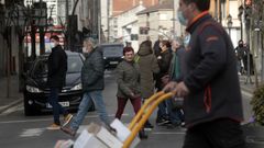 Primer d�a sin mascarillas en la calle en Monforte