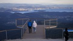 Mirador del pico Muralla, entre Lousame y Rianxo