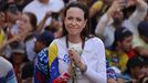 Mar�a Corina Machado en una imagen de archivo de Caracas.