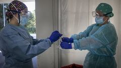 El personal de enfermer�a del hospital de Barbanza es el encargado de hacer los cribados