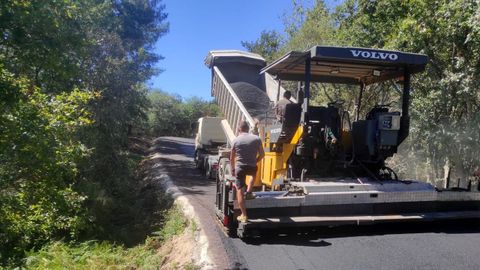 Obras de mejora de una carretera