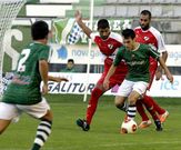 Marcos �lvarez protagoniz� algunas de las mejores jugadas del Racing ante el Coruxo.