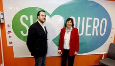 La concejala Carlota Rom�n y el empresario Gustavo Sobral presentaron ayer el sal�n S� Quiero.