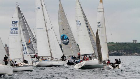 Participantes na regata