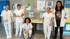 En el Hospital Comarcal de Vern se instal una mesa informativa.