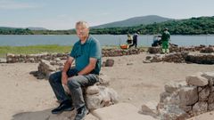 Santiago Ferrer no campamento militar romano Aquis Querquennis de Bande
