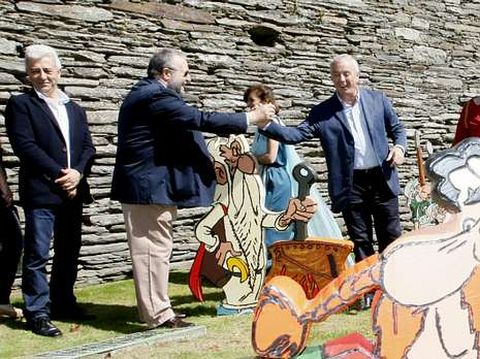 Luis �lvarez, con Orozco  y Pachi V�zquez en el Arde Lucus.