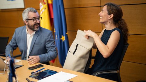 La ministra de Sanidad, Mnica Rodrguez, con el secretario de Estado, Javier Padilla.