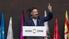 Santiago Abascal, duranteu alocuci�n en la jornada Vive 21 de Vox