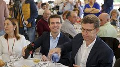 Casado y Feijoo, la semana pasada en Vilagarca