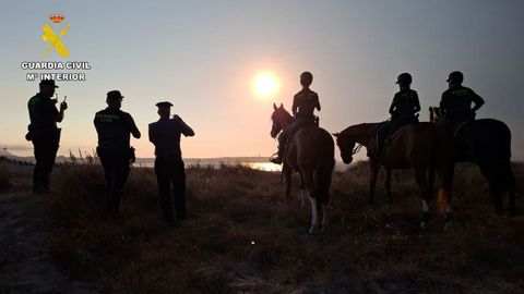 La Guardia Civil en el eclipse en Valdovi�o