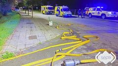 Zona donde se derram el qumico