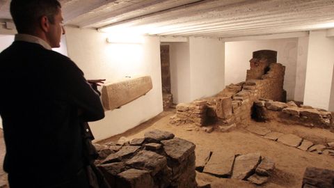 Excavaciones de la Catedral de Santiago, en una foto de archivo