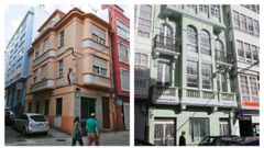 A la izquierda, el n�mero 16 de la calle Mar�a; y a la derecha, el 60 de la calle de la Iglesia