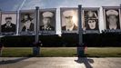 Rostros y nombres de algunas de las v�ctimas del 11S durante uno de los actos conmemorativos de los atentados, en Nueva York