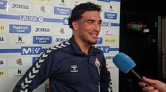 El jugador del Celta Couhaib Driouech, tras su debut con el equipo vigu�s, ante la Real Sociedad.