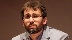 Hector Lasheras durante un acto de presentaci�n