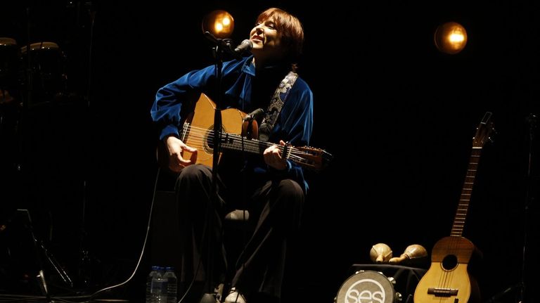 S&eacute;s, en uno de los conciertos de presentaci&oacute;n de su nuevo disco