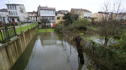 El agua tambi�n inund� algunas de las fincas m�s cercanas al paseo fluvial 