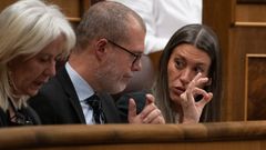 La portavoz de Junts en el Congreso, Miriam Nogueras, durante una sesin plenaria, en el Congreso de los Diputados.