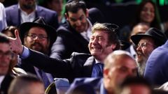 Milei particip� en un acto por las festividad jud�a del Januc� en Buenos Aires.