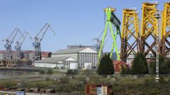 El astillero de Fene est� especializado en la producci�n de cimentaciones para e�lica marina