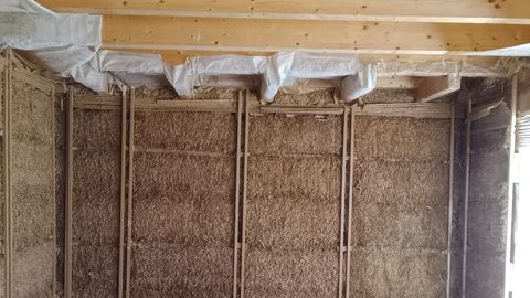 Vista de cómo estaba la paja