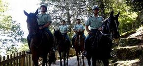 Guardias civiles que patrullar�n por el sur de la provincia de Pontevedra hasta el 15 de septiembre.