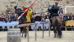 Un torneo de caballeros fue una de las principales atracciones de la Feira Medieval de Monforte