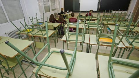 Paro en el IES S�nchez Cant�n, en Pontevedra