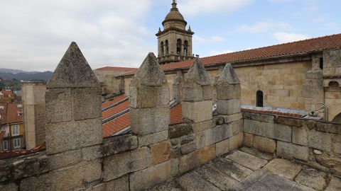 Detalle de las almenas defensivas del templo, que sufri durante su historia varios asedios