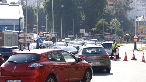 Este lunes comenzaron las obras de asfaltado de la calle Progreso provocando grandes atascos en la entrada a la ciudad