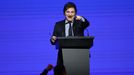 El presidente de Argentina, Javier Milei, en su comparecencia durante la Conferencia Pol�tica de Acci�n Conservadora (CPAC) en Buenos Aires.