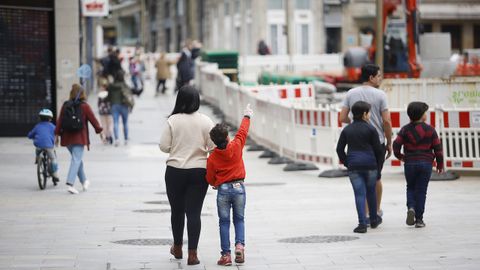 Ambiente en las calles de Vigo