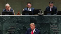 Donald Trump, durante su discurso ante la Asamblea General de la ONU