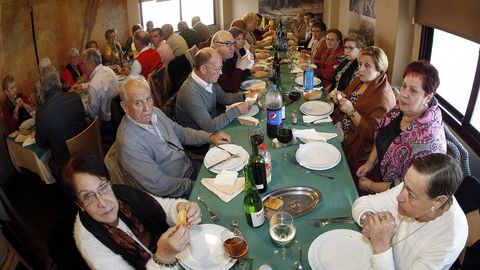 Comida de Reyes para  los mayores de Rianxo
