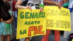 Protesta de interinos docentes.Protesta de interinos docentes